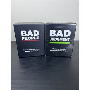 Bad People Bad Judgement Card Game Adult Party Game Complete